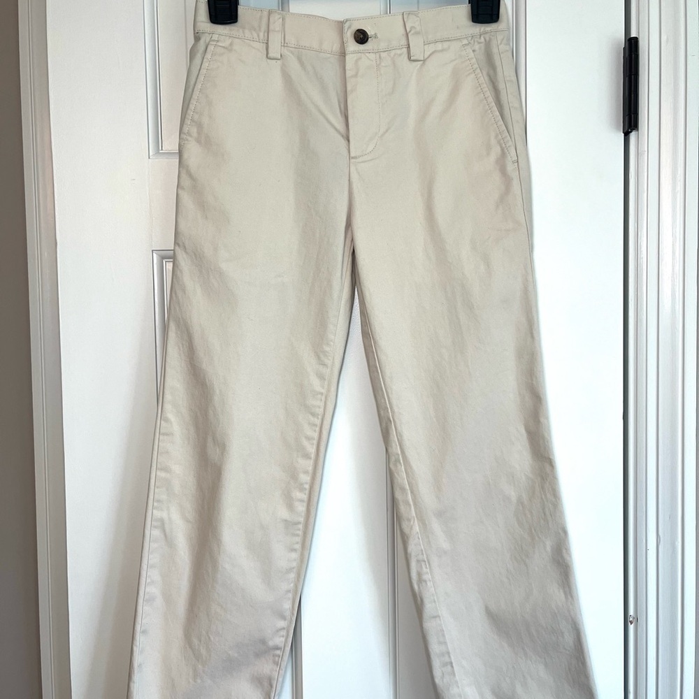 Brooks Brothers Boys Size 8 Khaki Beige Straight Fit Pants